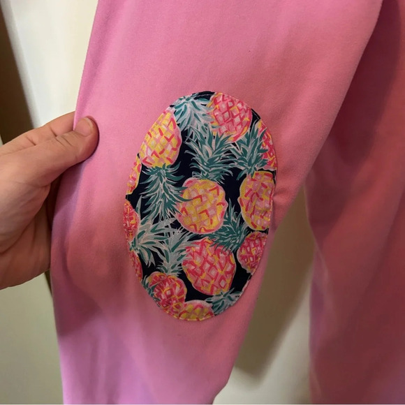 Simply Southern Button Pullover Pink Pineapple Size XL - Picture 5 of 7